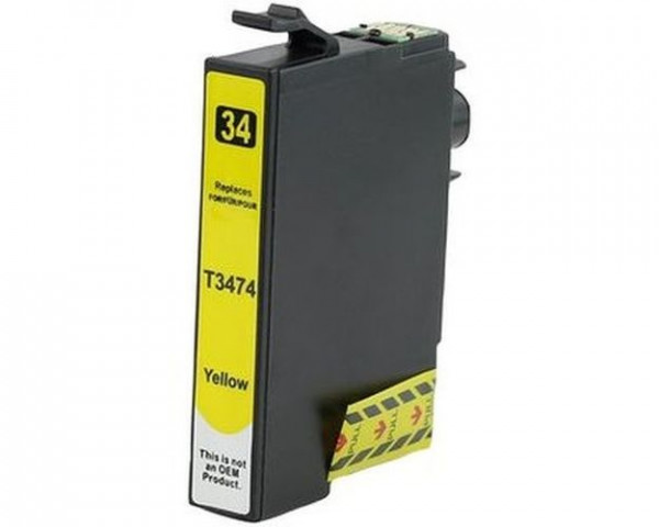 Kompatible XL-Druckerpatrone wie Epson T3474, T34XL Yellow, Gelb, 34XL