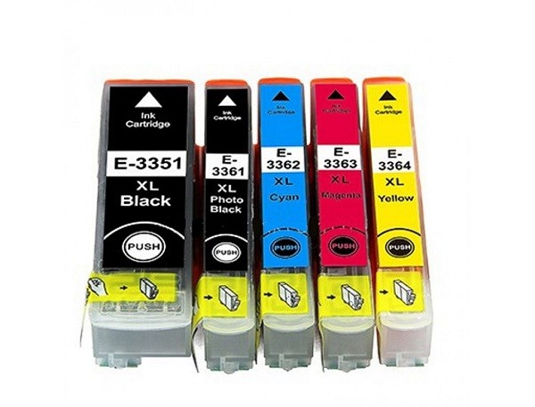 Kompatibles Druckerpatronen-Set Epson T3351 &amp; T3361, T3362, T3363, T3364, T33XL, T3357