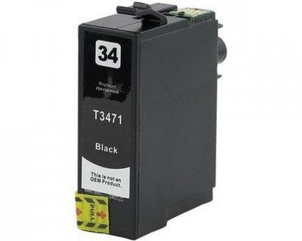 Kompatible XL-Druckerpatrone wie Epson T3471, T34XL Black, Schwarz, 34XL