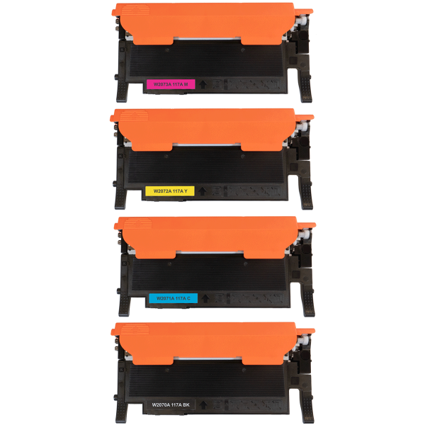 Kompatibles XL-Tonerkartuschen Set HP W2070A, W2071A, W2072A, W2073A - 117A